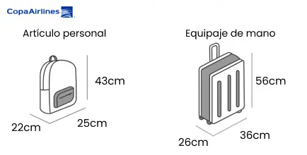 medidas equipaje copa