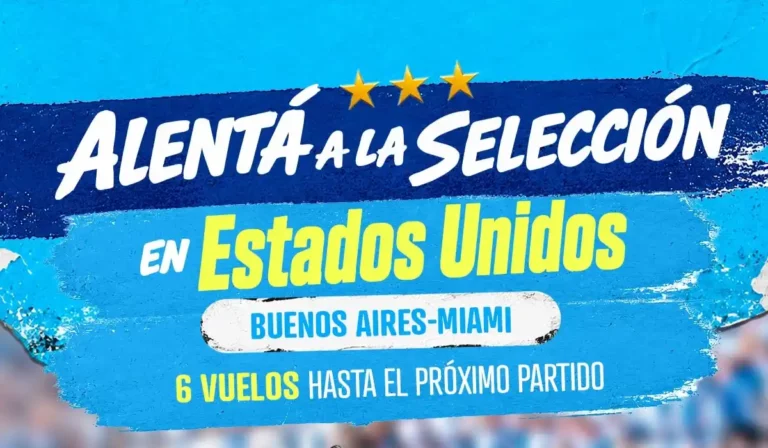 Aerolíneas Argentinas suma vuelos especiales a Miami para acompañar a la Selección Argentina